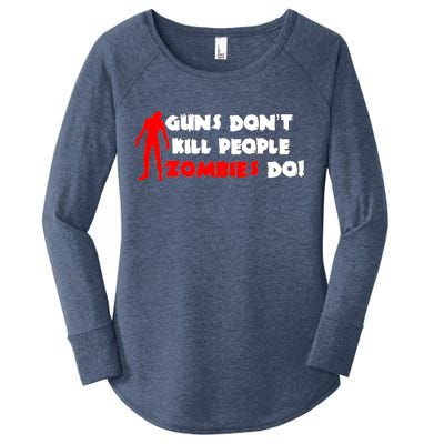 Guns Don't Kill People Zombies Do Women's Perfect Tri Tunic Long Sleeve Shirt