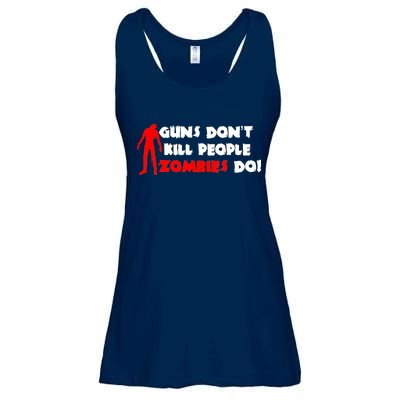 Guns Don't Kill People Zombies Do Ladies Essential Flowy Tank