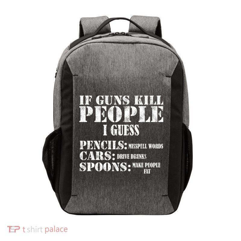 Guns Kill People Cars Drive Drunk Vector Backpack
