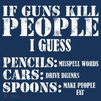 Guns Kill People Cars Drive Drunk 7 Panel Mesh Trucker Snapback Hat
