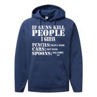 Guns Kill People Cars Drive Drunk Performance Fleece Hoodie