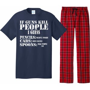 Guns Kill People Cars Drive Drunk Pajama Set