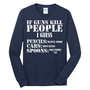 Guns Kill People Cars Drive Drunk Tall Long Sleeve T-Shirt