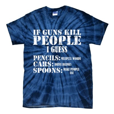 Guns Kill People Cars Drive Drunk Tie-Dye T-Shirt