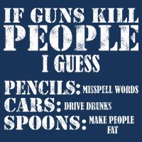 Guns Kill People Cars Drive Drunk Kids T-Shirt