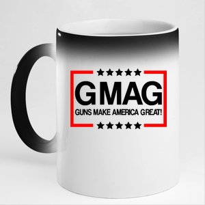 Guns Make America Great 11oz Black Color Changing Mug