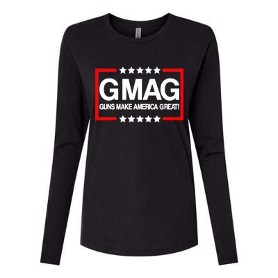 Guns Make America Great Womens Cotton Relaxed Long Sleeve T-Shirt