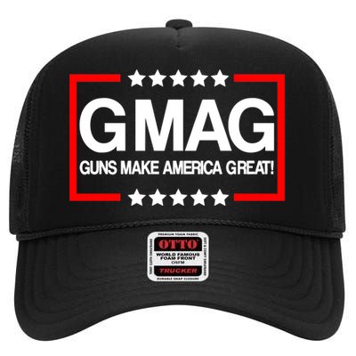 Guns Make America Great High Crown Mesh Back Trucker Hat