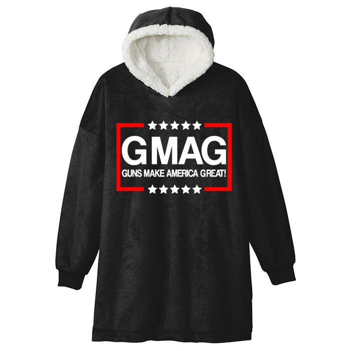 Guns Make America Great Hooded Wearable Blanket