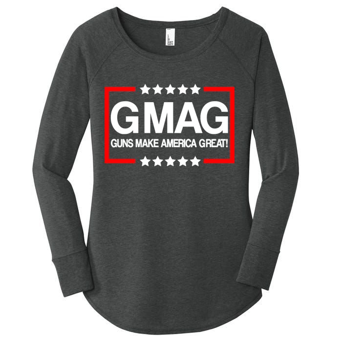 Guns Make America Great Women's Perfect Tri Tunic Long Sleeve Shirt