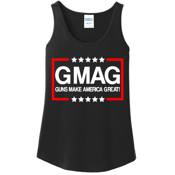 Guns Make America Great Ladies Essential Tank