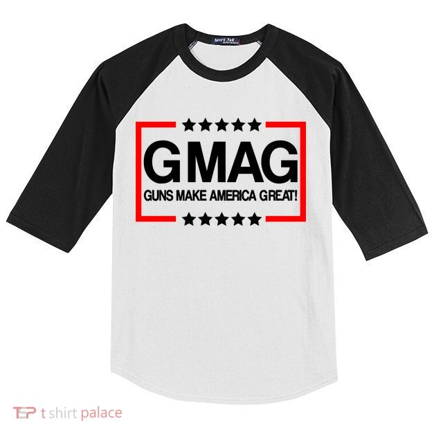 Guns Make America Great Kids Colorblock Raglan Jersey