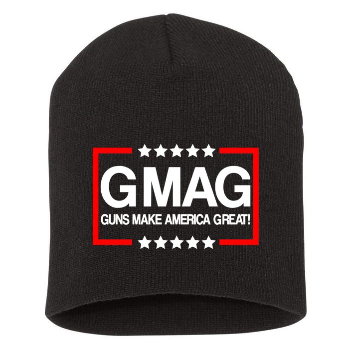 Guns Make America Great Short Acrylic Beanie