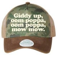 Giddy Up Oom Poppa Omm Poppa Mow Mow Better South Better Legacy Tie Dye Trucker Hat