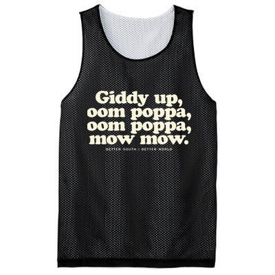 Giddy Up Oom Poppa Omm Poppa Mow Mow Better South Better Mesh Reversible Basketball Jersey Tank
