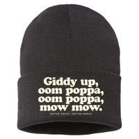Giddy Up Oom Poppa Omm Poppa Mow Mow Better South Better Sustainable Knit Beanie