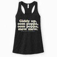 Giddy Up Oom Poppa Omm Poppa Mow Mow Better South Better Womens Tank Top