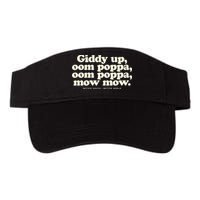 Giddy Up Oom Poppa Omm Poppa Mow Mow Better South Better Visor