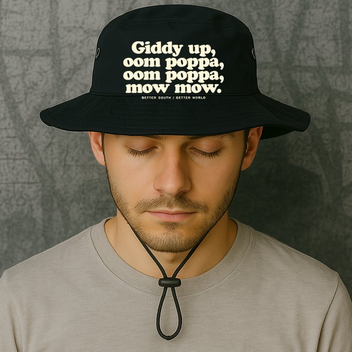Giddy Up Oom Poppa Omm Poppa Mow Mow Better South Better Bucket Hat