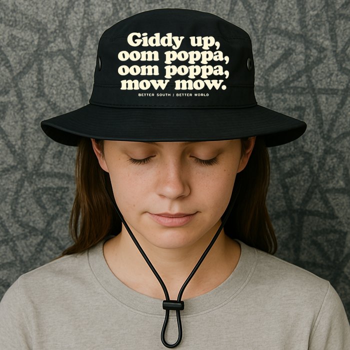 Giddy Up Oom Poppa Omm Poppa Mow Mow Better South Better Bucket Hat