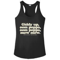 Giddy Up Oom Poppa Omm Poppa Mow Mow Better South Better Ladies PosiCharge Competitor Racerback Tank