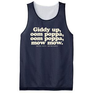 Giddy Up Oom Poppa Omm Poppa Mow Mow Better South Better Mesh Reversible Basketball Jersey Tank