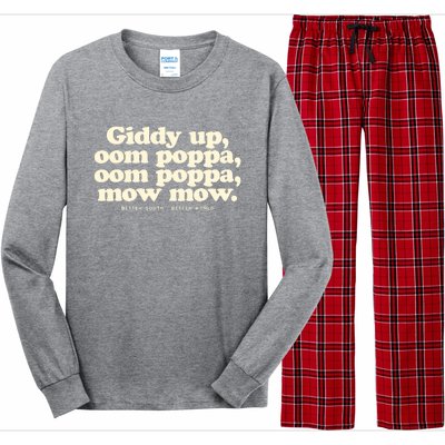 Giddy Up Oom Poppa Omm Poppa Mow Mow Better South Better Long Sleeve Pajama Set