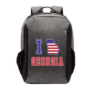 Georgia Usa Patriotic Usa Flag I Love Georgia Cool Gift Vector Backpack