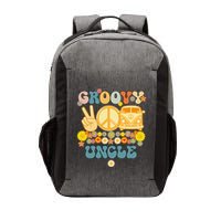 Groovy Uncle Retro Matching Family Baby Shower Father's Day Vector Backpack