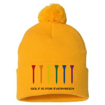 Ground Under Repair Golf Is For Everybody Pom Pom 12in Knit Beanie