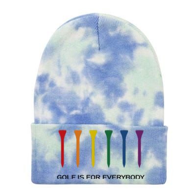 Ground Under Repair Golf Is For Everybody Tie Dye 12in Knit Beanie