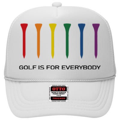 Ground Under Repair Golf Is For Everybody High Crown Mesh Back Trucker Hat