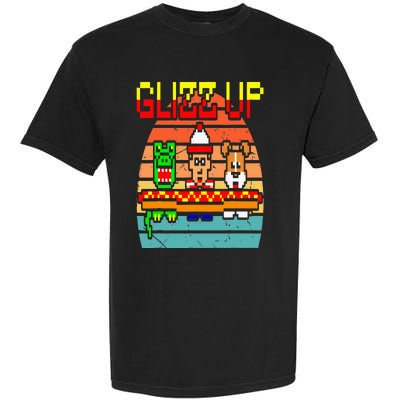 Glizz Up Retro Design Garment-Dyed Heavyweight T-Shirt