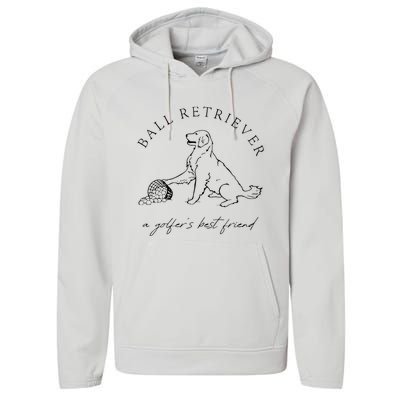 Ground Under Repair Ball Retriever Performance Fleece Hoodie