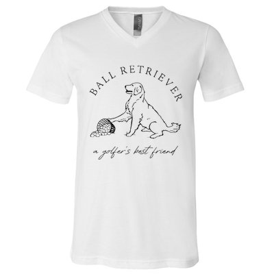 Ground Under Repair Ball Retriever V-Neck T-Shirt