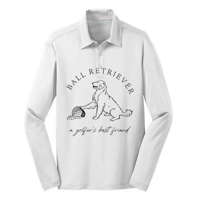 Ground Under Repair Ball Retriever Silk Touch Performance Long Sleeve Polo