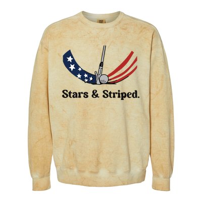 Ground Under Repair Stars Striped Colorblast Crewneck Sweatshirt