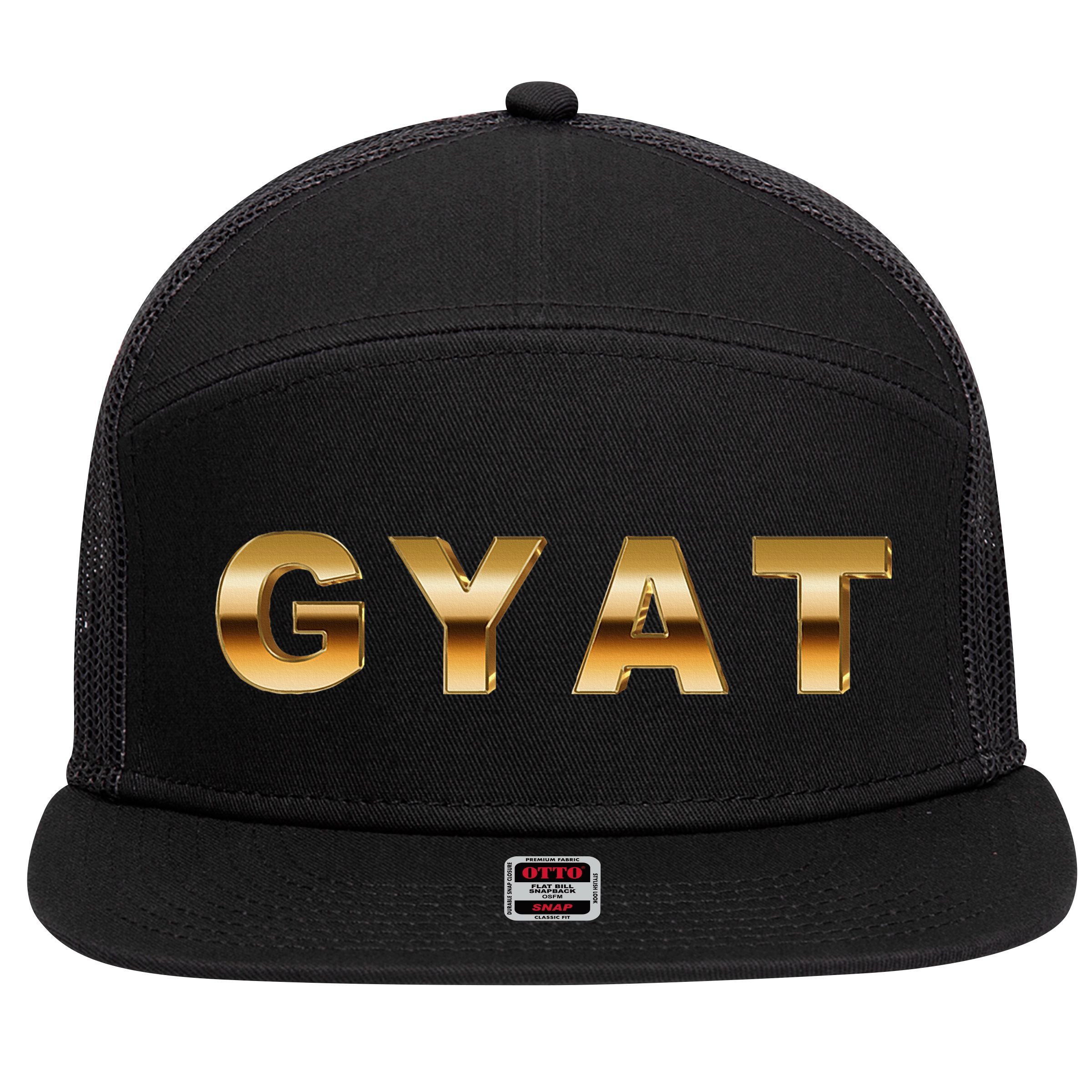 GYAT Unforgotten Rizz 7 Panel Mesh Trucker Snapback Hat