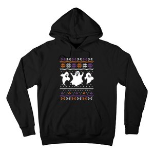 Ghost Ugly Sweater Halloween Christmas Sweater Hoodie