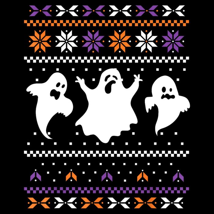 Ghost Ugly Sweater Halloween Christmas Sweater Impact Tech Backpack