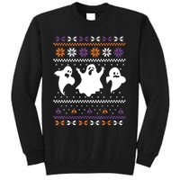 Ghost Ugly Sweater Halloween Christmas Sweater Tall Sweatshirt