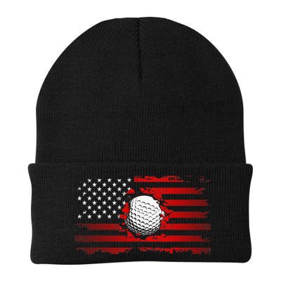 Golf USA Support Team American Flag Golf Sports Beanie