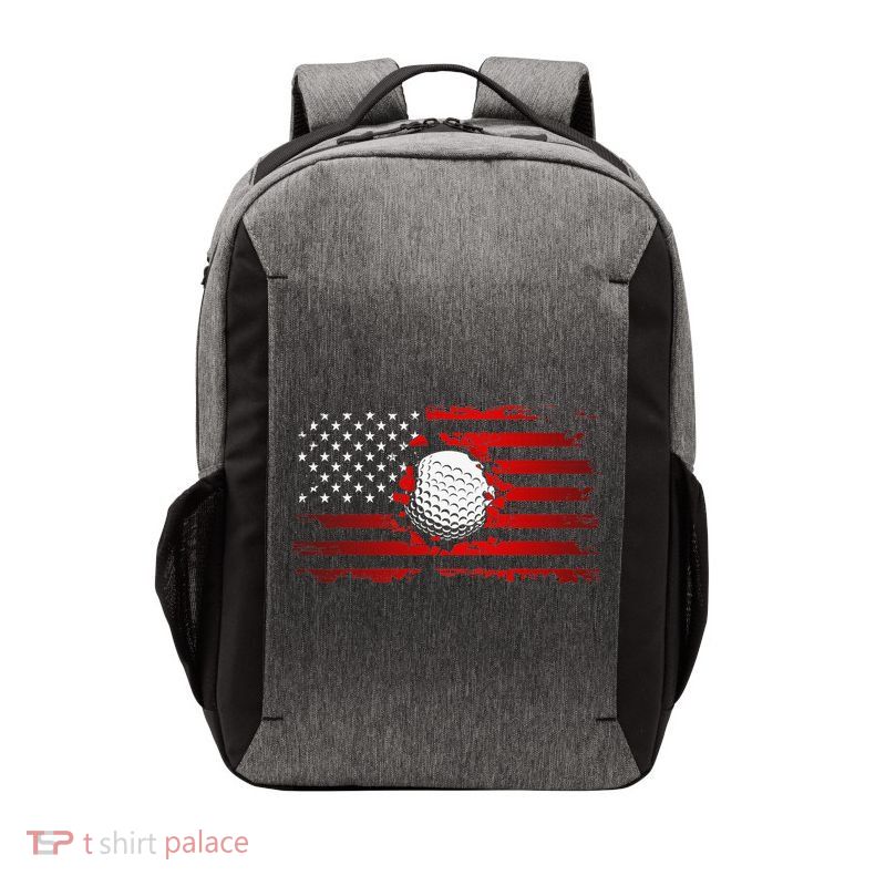Golf USA Support Team American Flag Golf Sports Vector Backpack