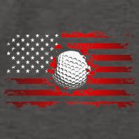 Golf USA Support Team American Flag Golf Sports Vector Backpack