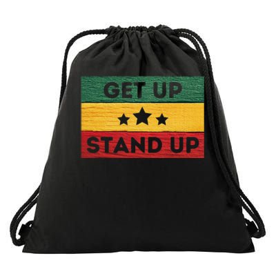 Get Up Stand Up Reggae Drawstring Bag