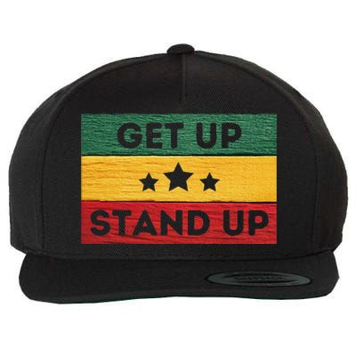 Get Up Stand Up Reggae Wool Snapback Cap