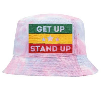 Get Up Stand Up Reggae Tie-Dyed Bucket Hat