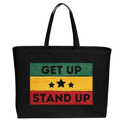 Get Up Stand Up Reggae Cotton Canvas Jumbo Tote