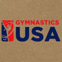 Gymnastics Usa Support The T.E.A.M. U.S.A Flag Cotton Canvas Backpack