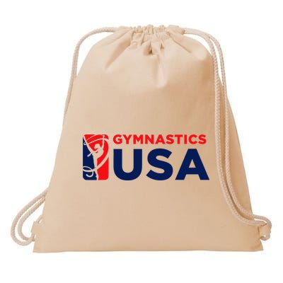 Gymnastics Usa Support The T.E.A.M. U.S.A Flag Drawstring Bag